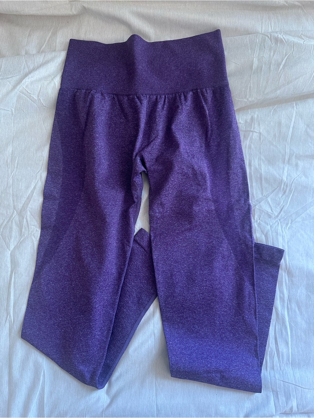 Purple High-Waist Active Leggings